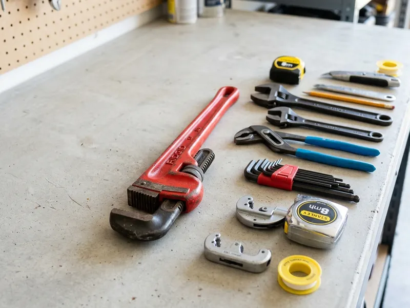 Professional plumbers in Kingston, AR equipped with top-tier tools for residential and commercial plumbing services.